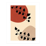 Abstract Boho Botanical Pothos Leaf (Print Only) thumbnail