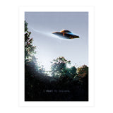 I Want To Believe Displate (Print Only) thumbnail