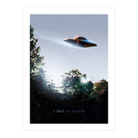 I Want To Believe Displate (Print Only)