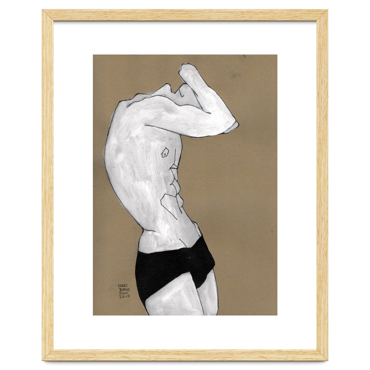 Untitled #41 - Man in black shorts