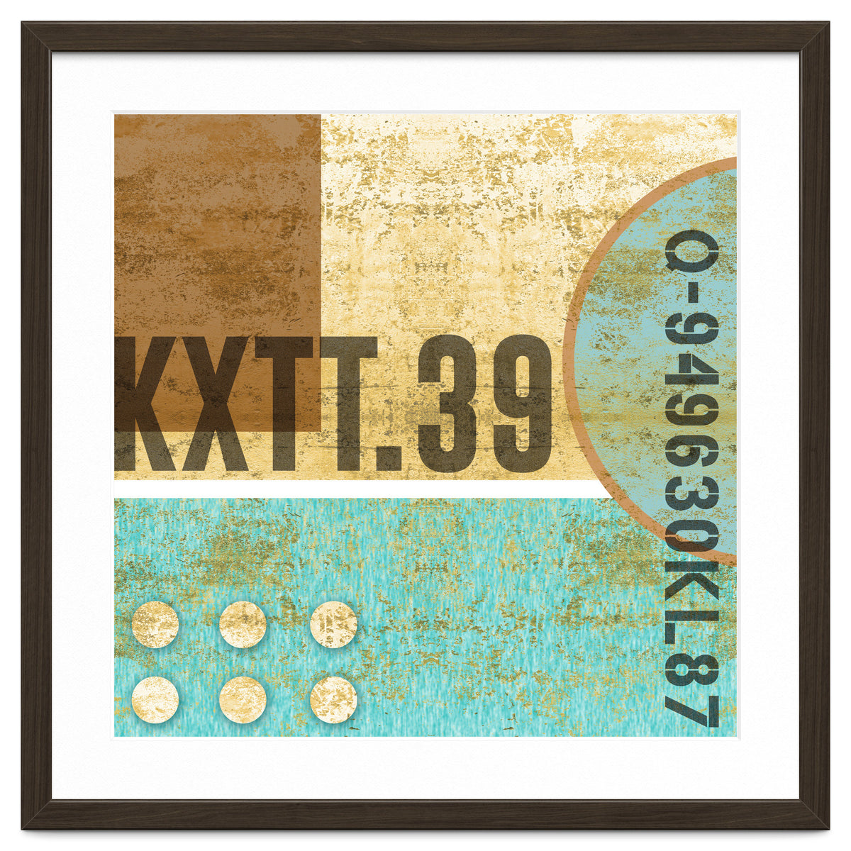 Abstract Industrial Sand And Blue