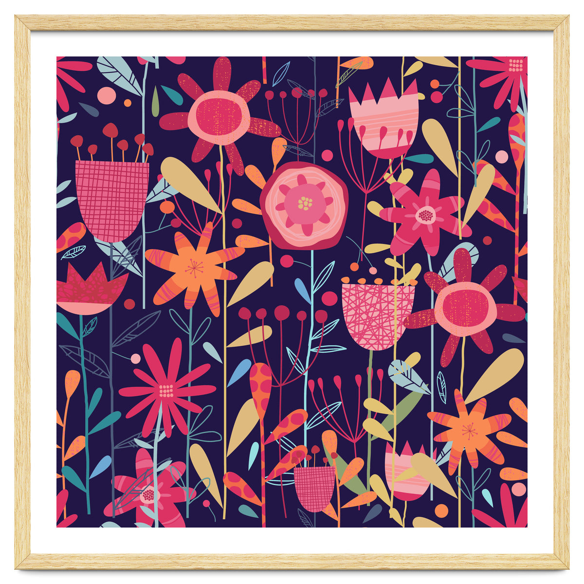 Wild Weeds And Flowers Dark