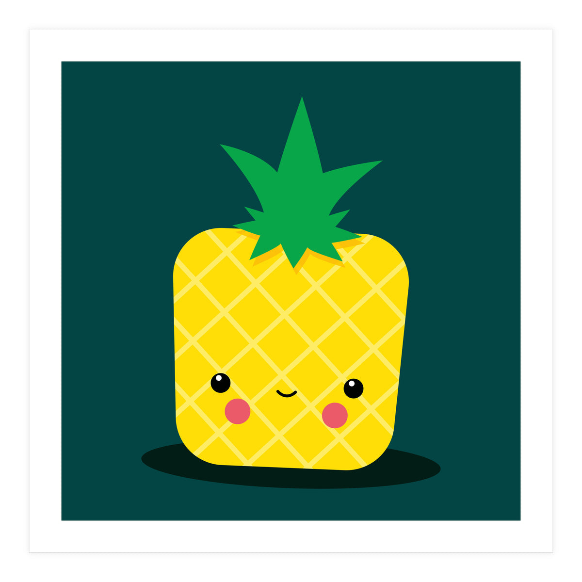 Stay Well Kawaii Pineapple (Print Only)
