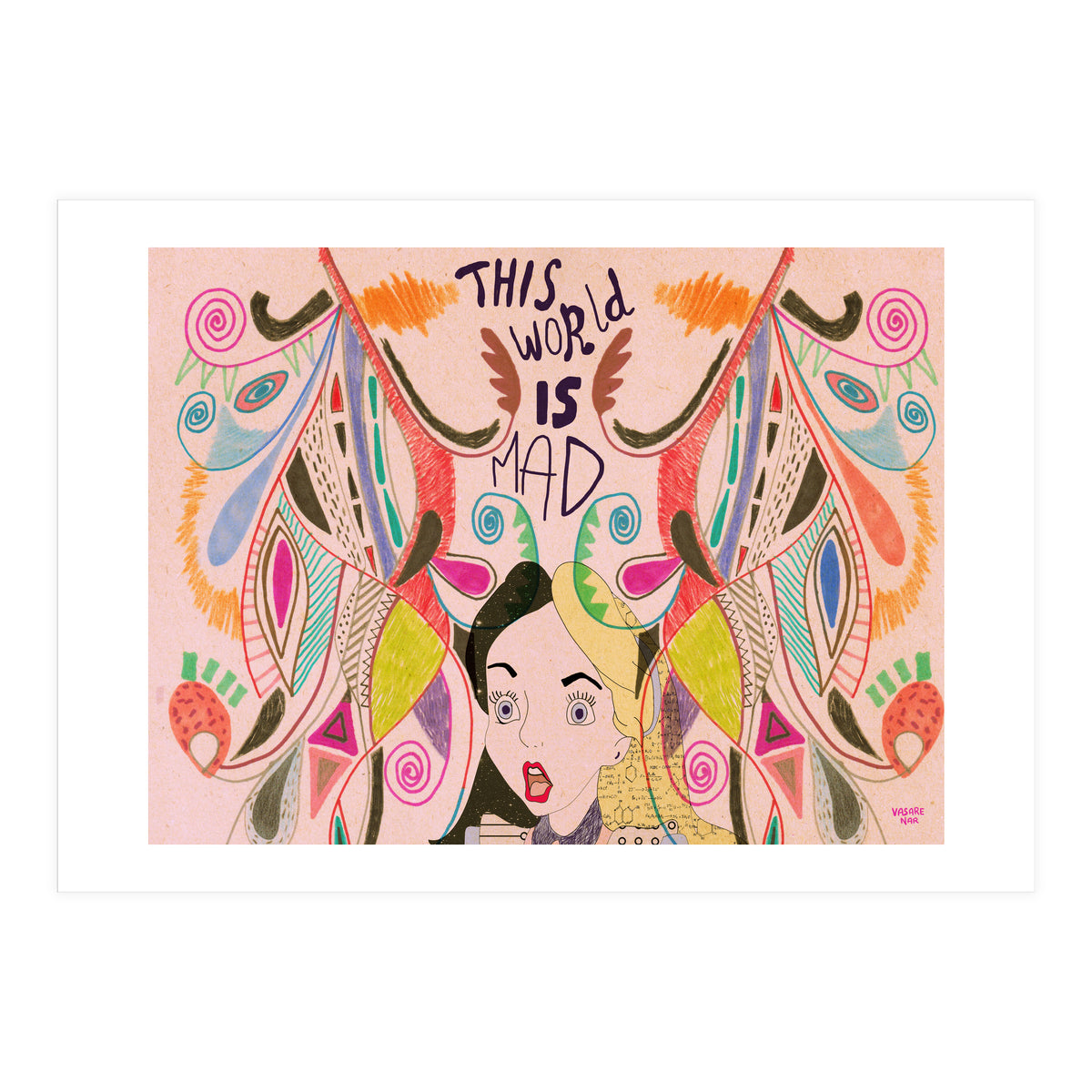 Alice In Wonderland illustration (Print Only)