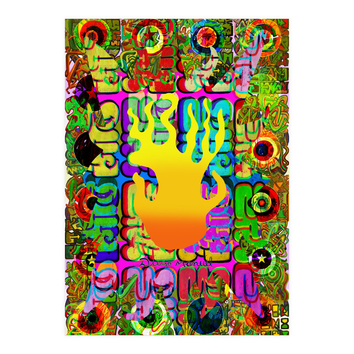 Fuego Y Graffiti 5 (Print Only)