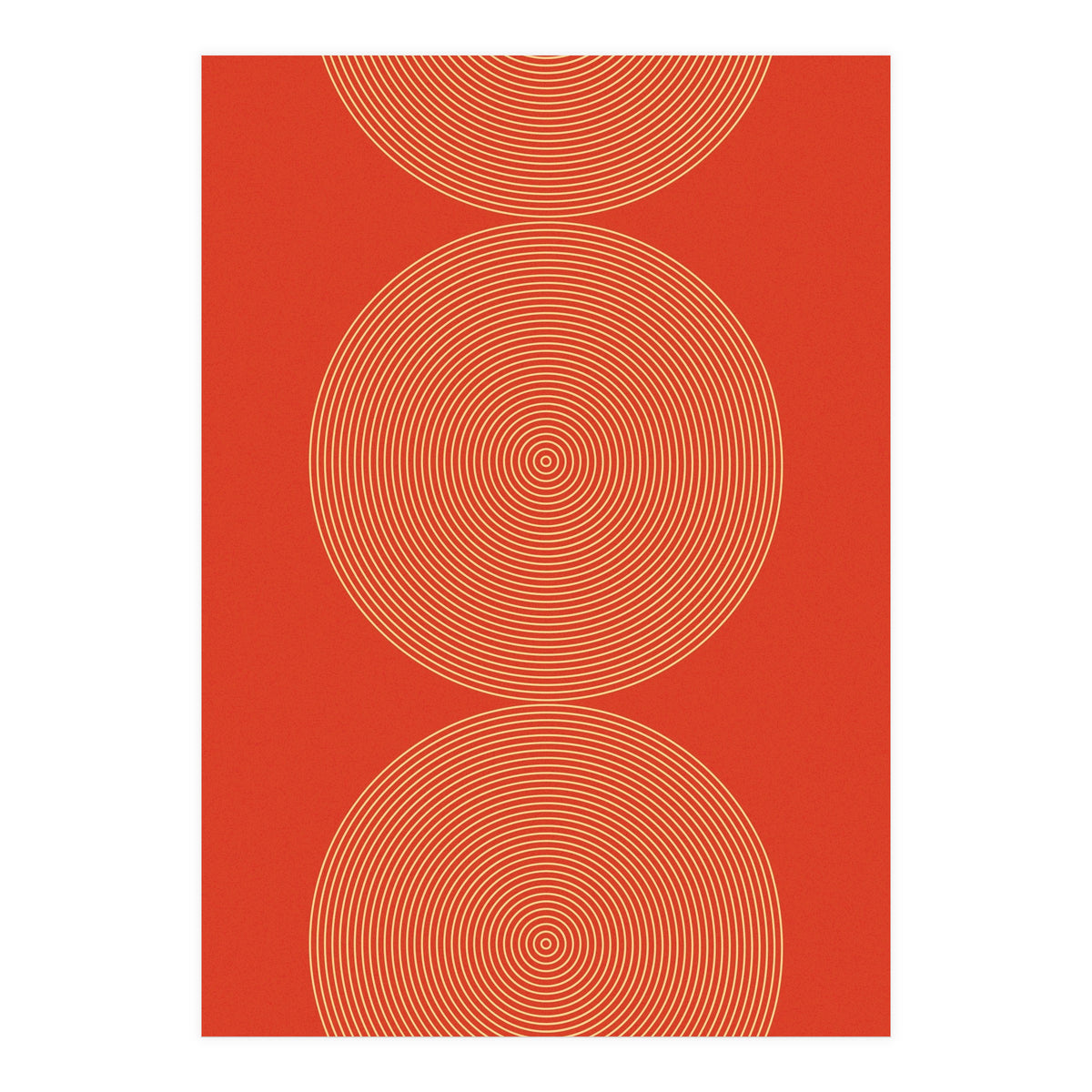 Radial Mid Century Geometric Art (Print Only)