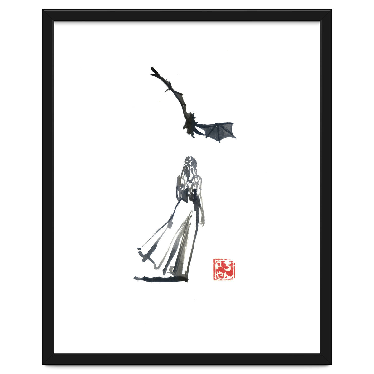 daenerys targaryen and the dragon