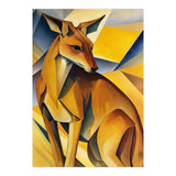 Kangaroo Abstract Oil Painting (Print Only) thumbnail