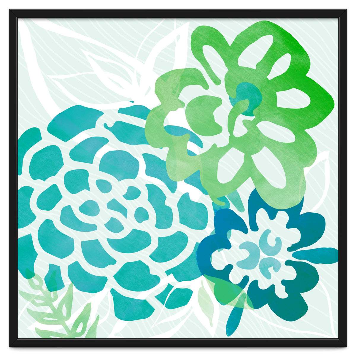 Abstract Coastal Floral