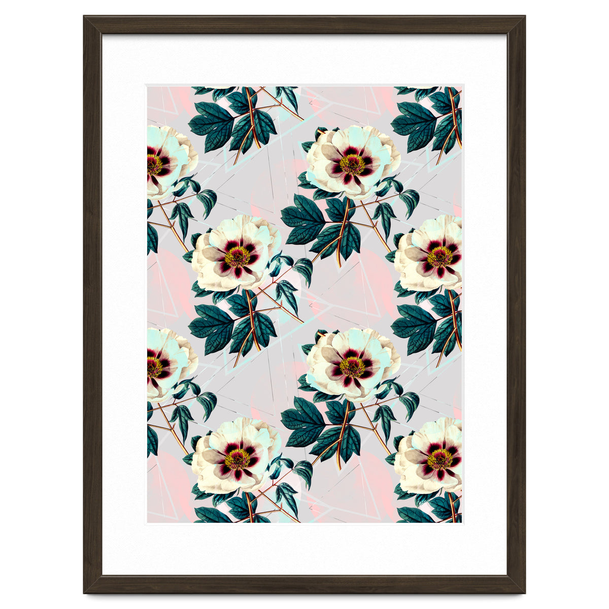 Flowery blooming with geometric