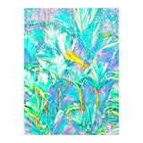 Palm Garden, Tropical Nature Jungle Botanical Painting, Bohemian Intricate Pastel Forest (Print Only) thumbnail