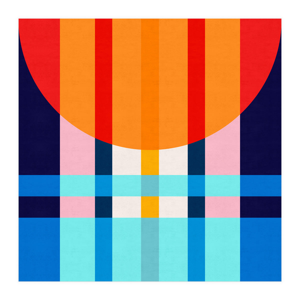 Colorful abstract V (Print Only)