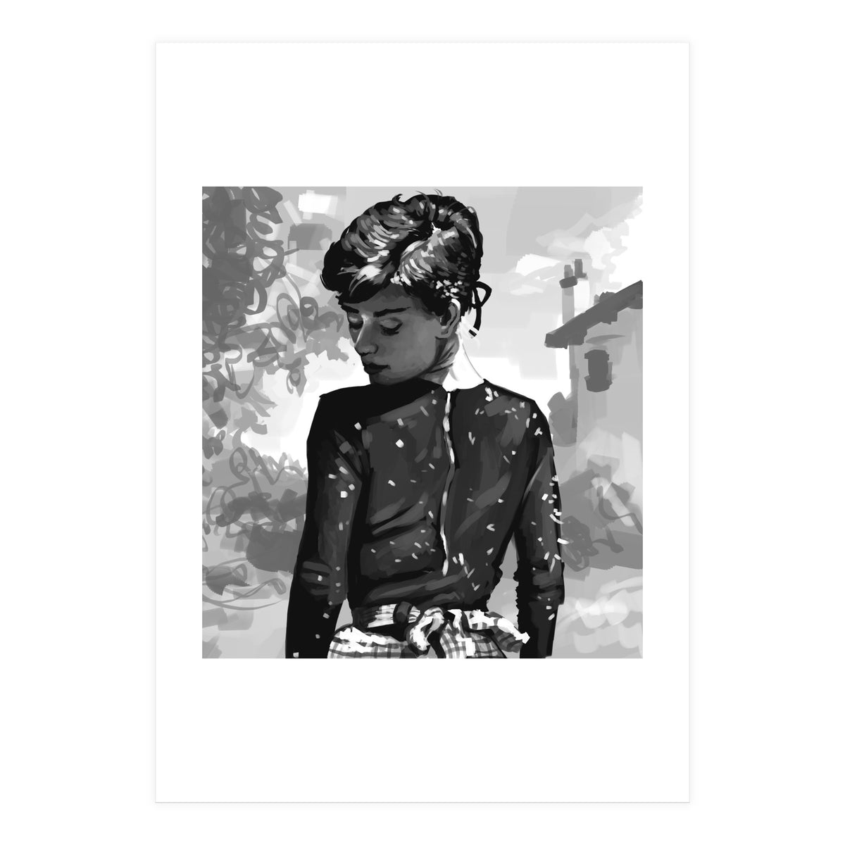 Audrey Monochrome (Print Only)