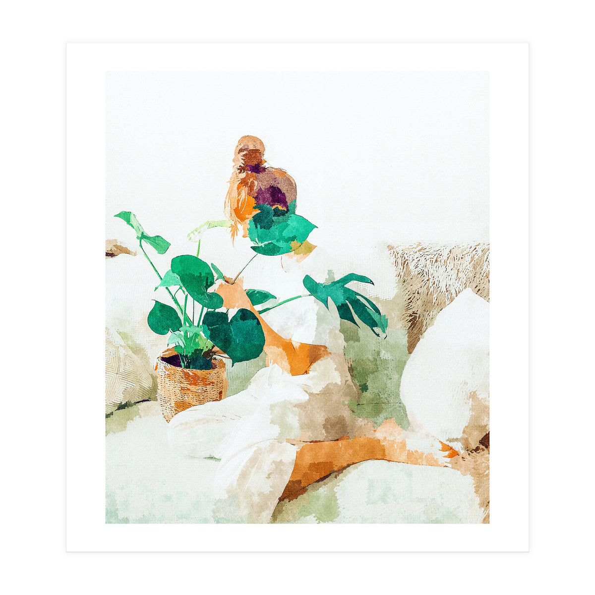 Me And Monstera (Print Only)