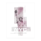NYC Statue of Liberty | pink marble (Print Only) thumbnail
