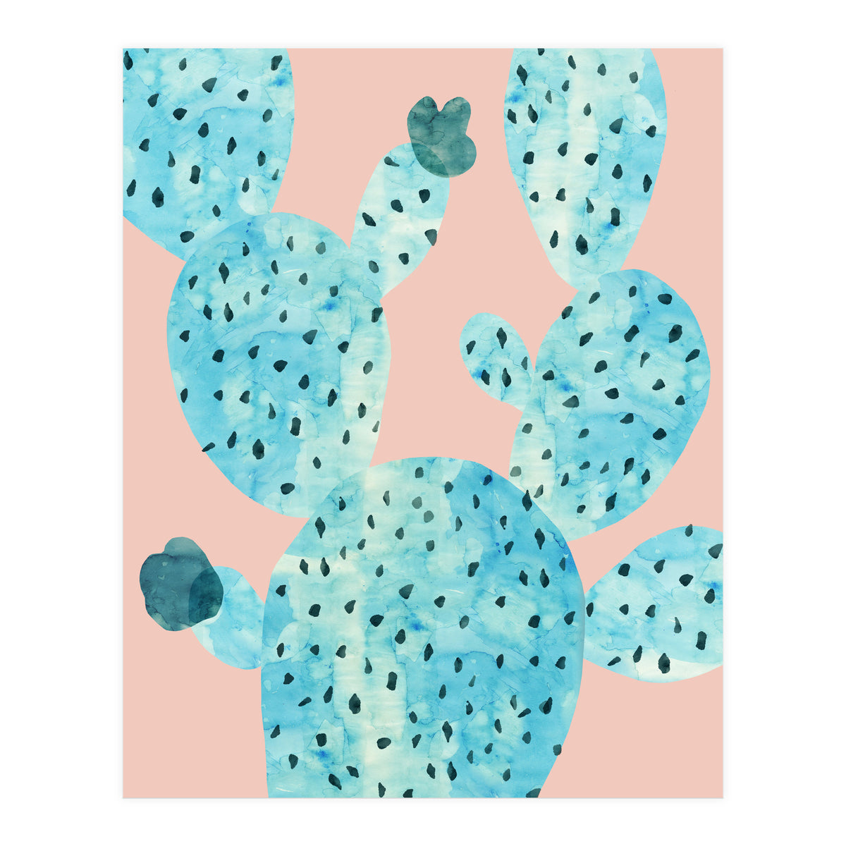Watercolor of cacti III (Print Only)
