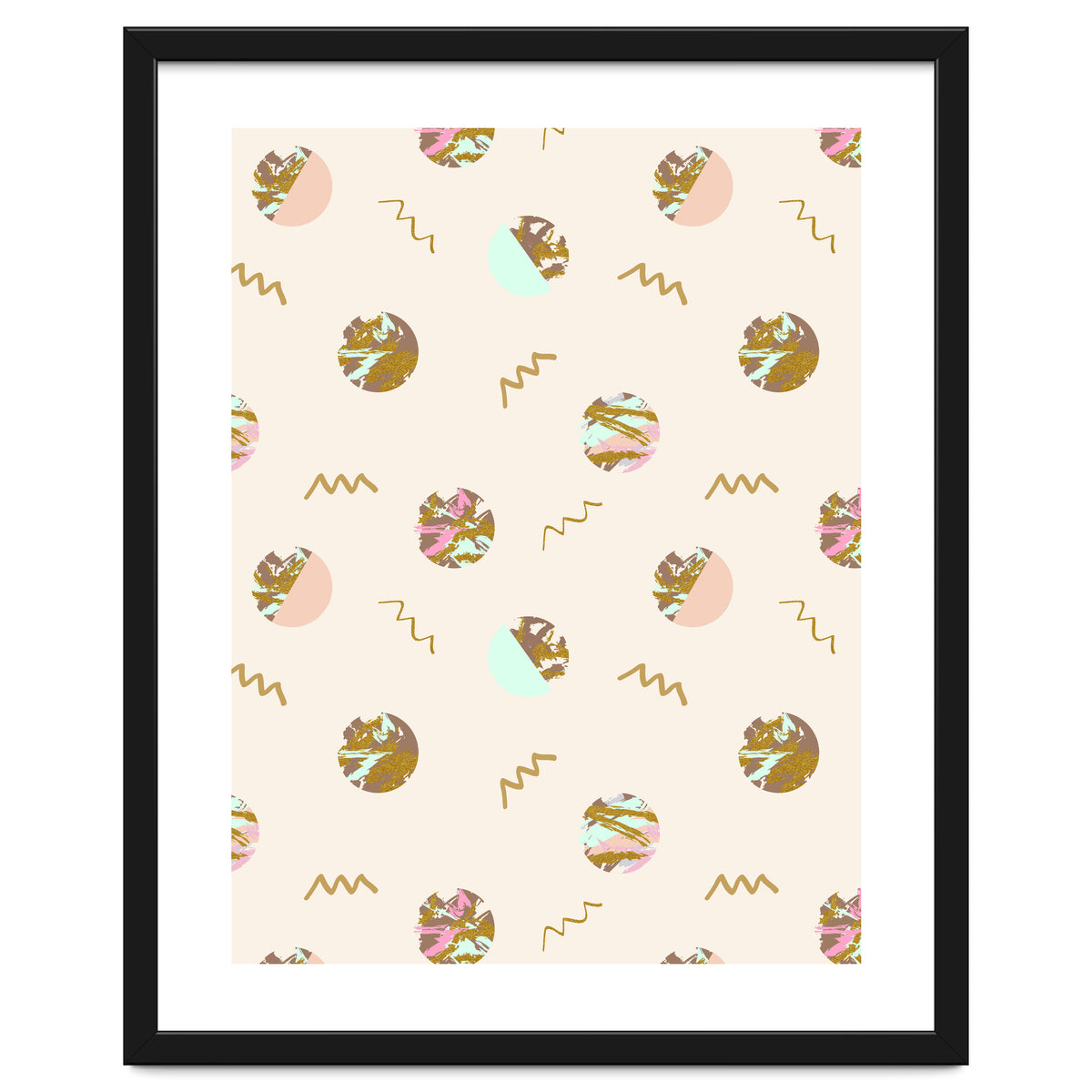 Abstract geometric vector painting