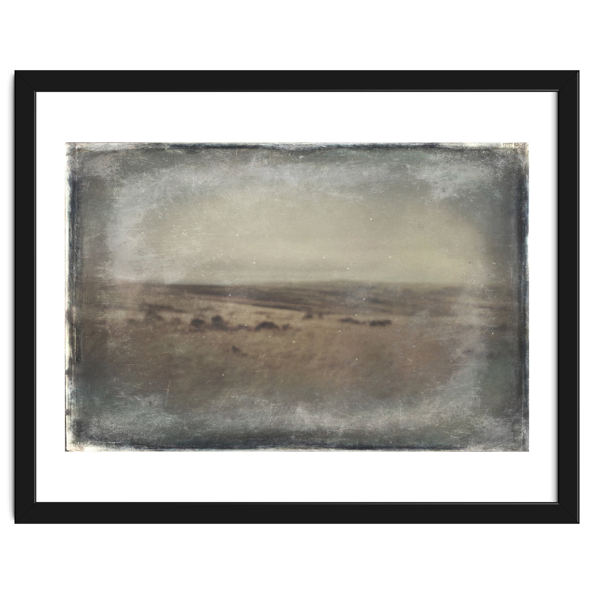 Bleak winter landscape of Saddleworth Moor