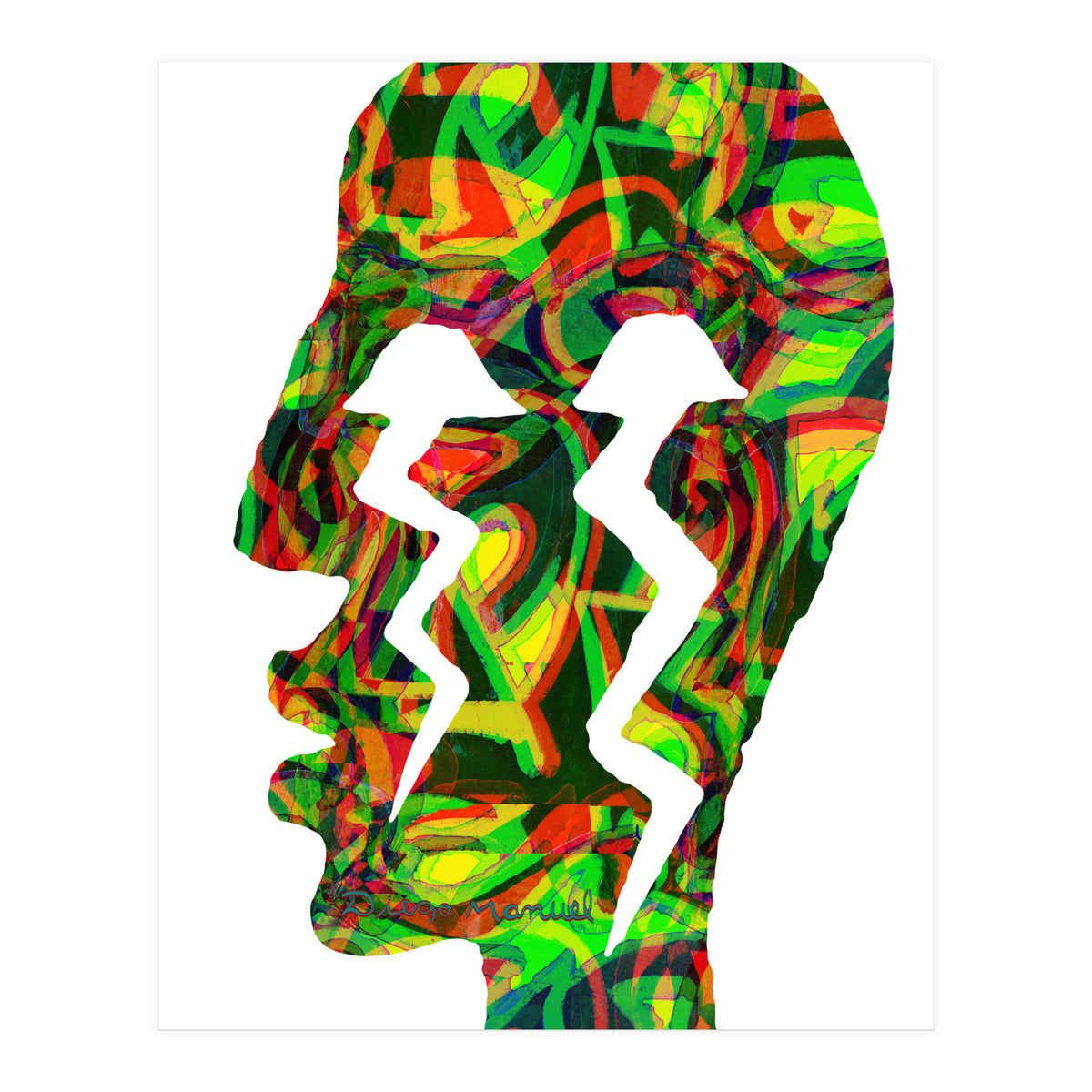 Perfil Con Rayos  (Print Only)