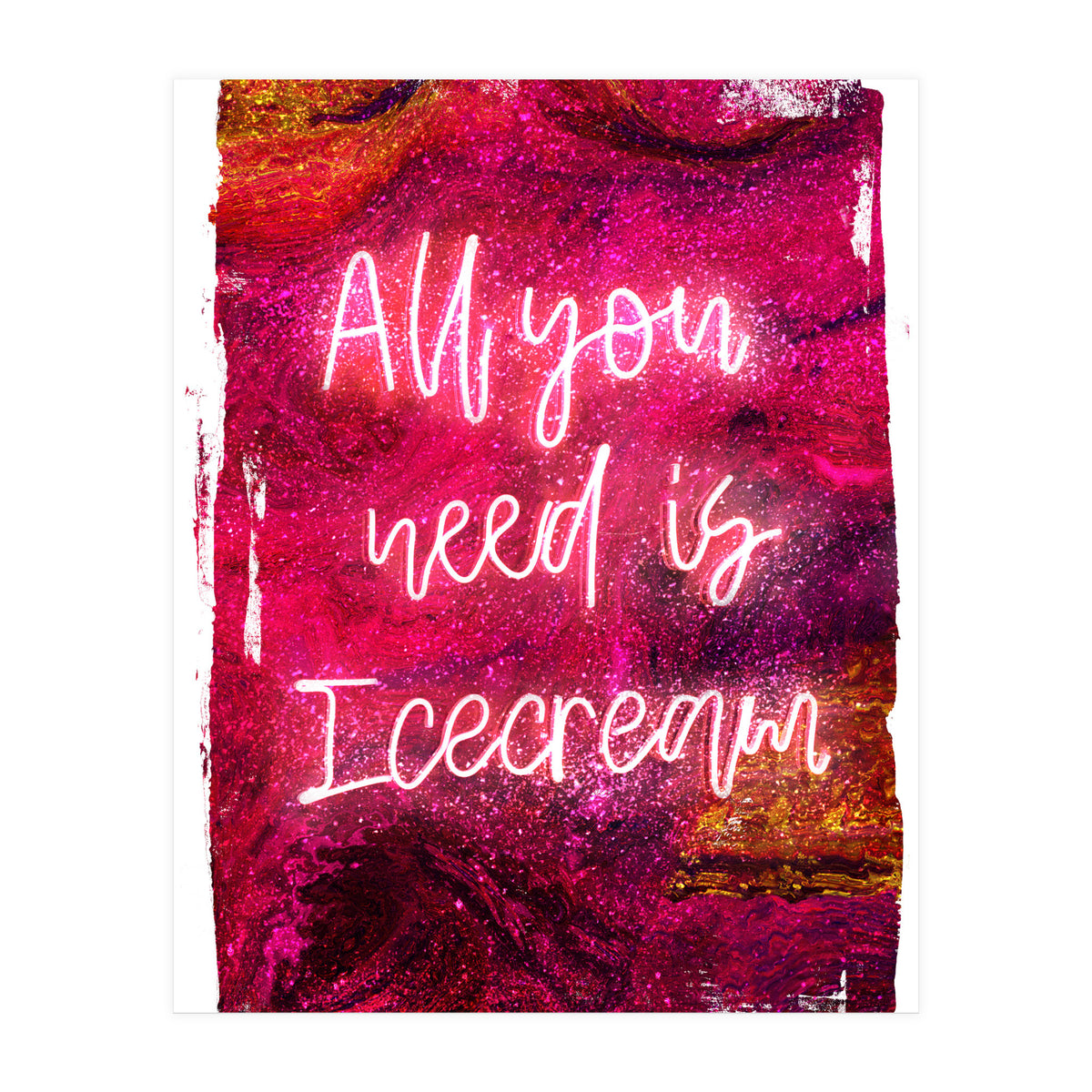 Neon Collection - Icecream (Print Only)