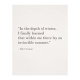 An Invincible Summer By Camus, White (Print Only) thumbnail