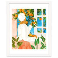 A Few Bad Oranges Is No Reason Not To Bring The Grove Home | Boho Botanical Garden Painting