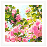 Day dreaming under the blooming Bougainvillea | Summer botanical Floral Vintage Garden Painting thumbnail