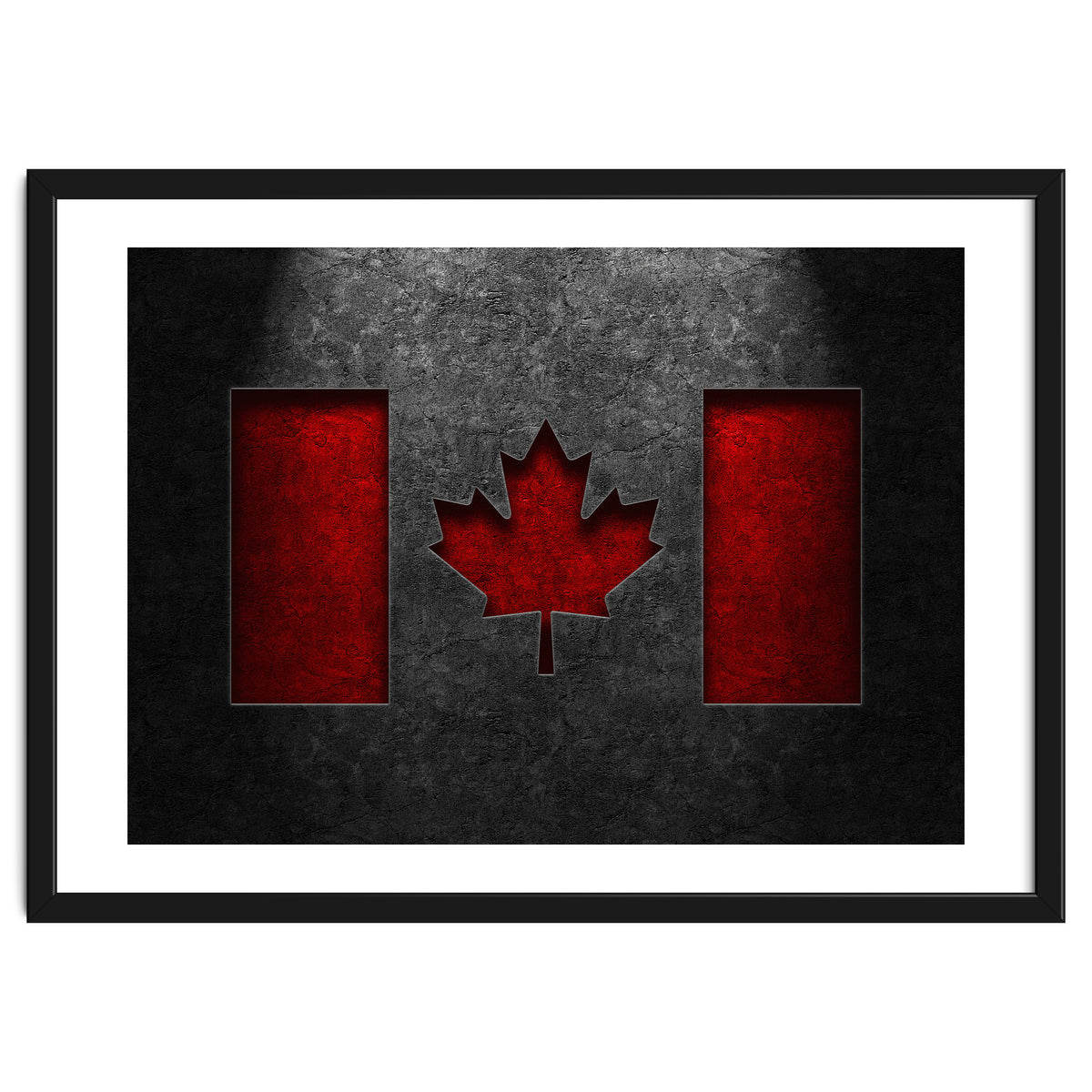 Canadian Flag Stone Texture