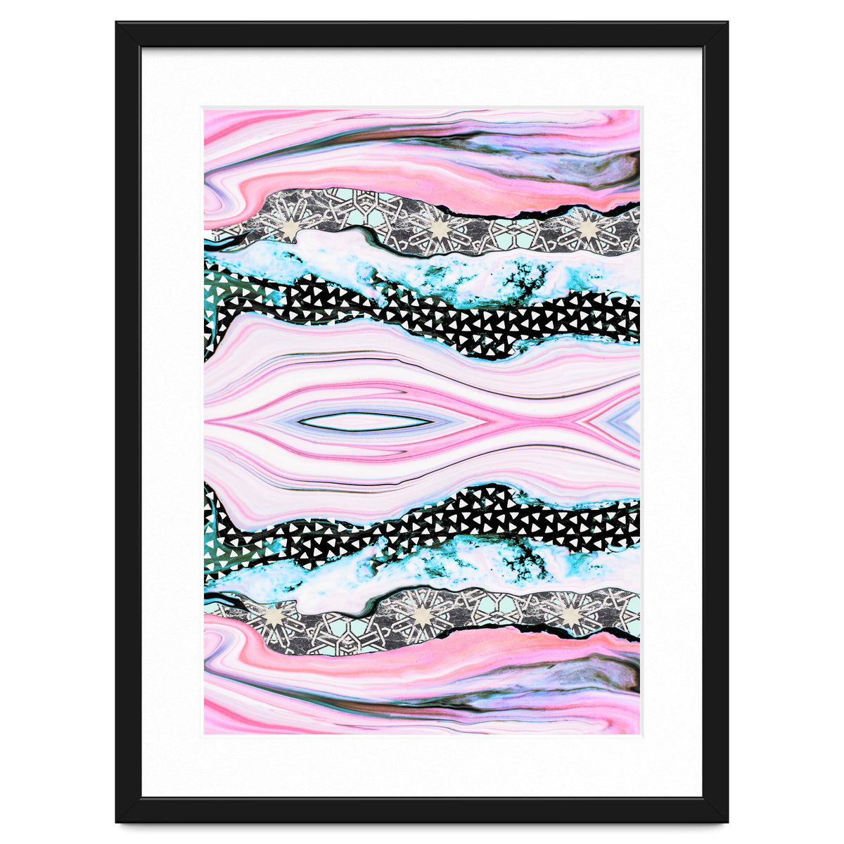 Abstract shapes of marble and patterns