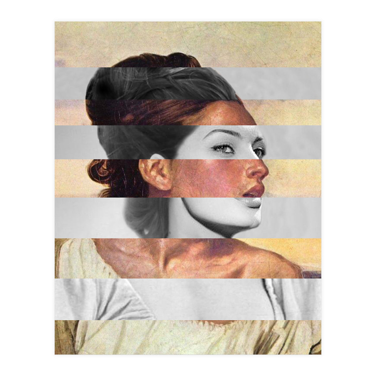 Delacroix's Orphan Girl At The Cemetery & Sophia Loren (Print Only)