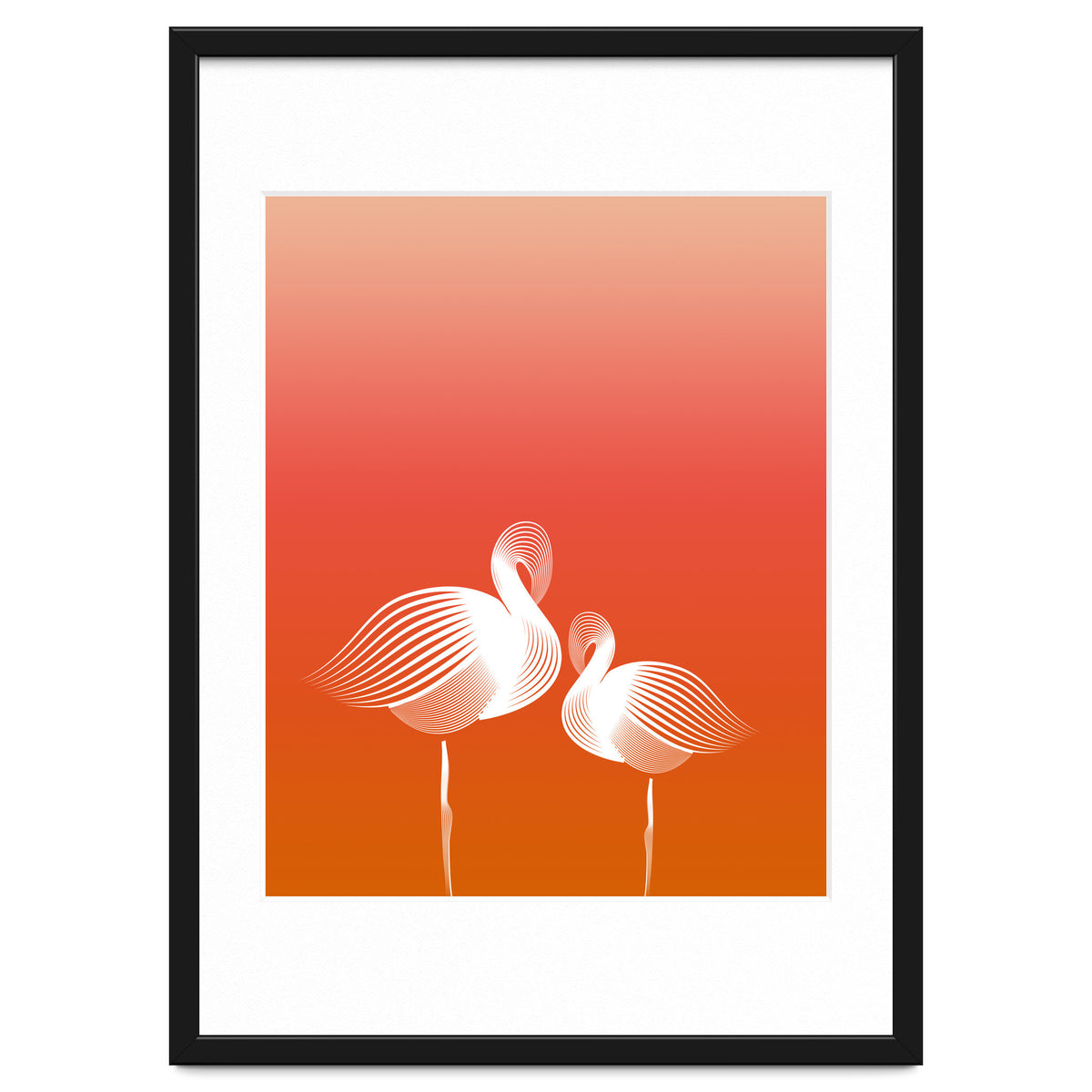 Meditating Flamingos