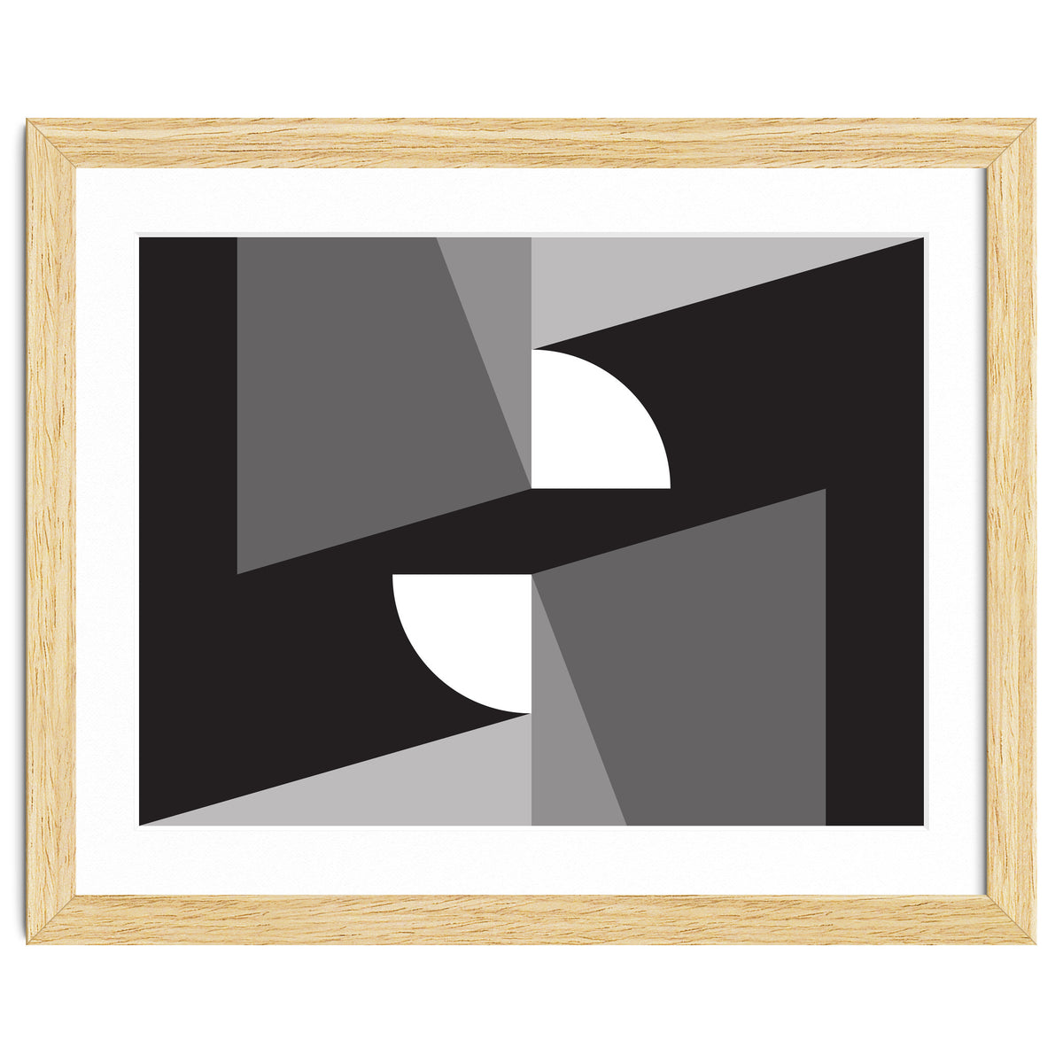 Geometric Shapes No. 11 - monochrome