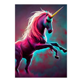 Dark Rainbow Gothic Unicorn AI created digital art (Print Only) thumbnail