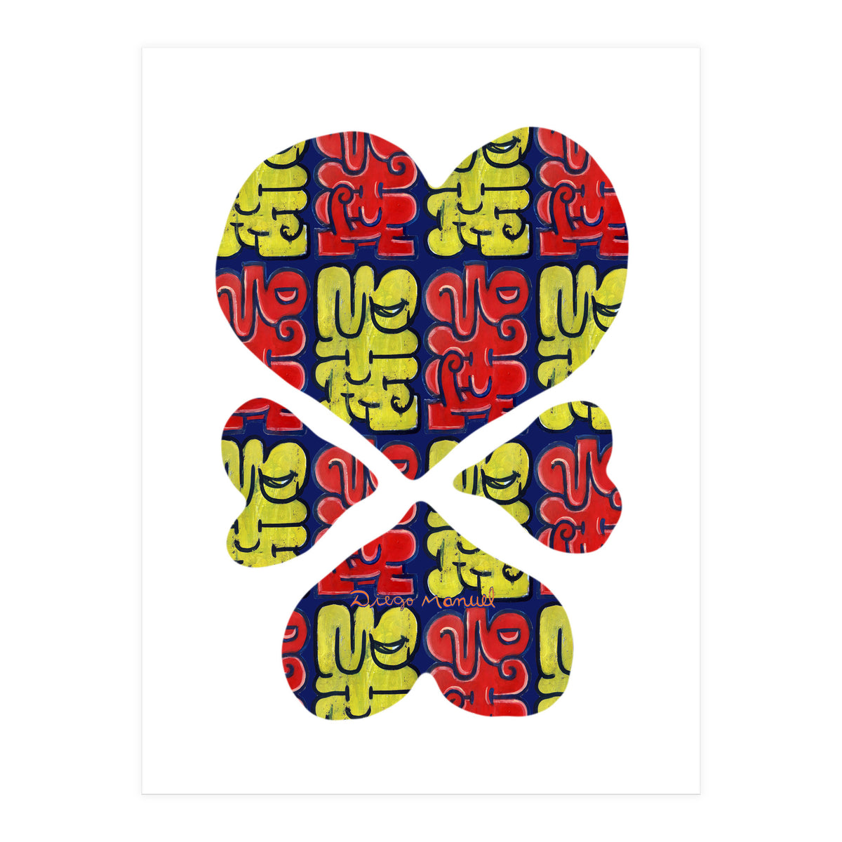 4 Corazones 4 (Print Only)