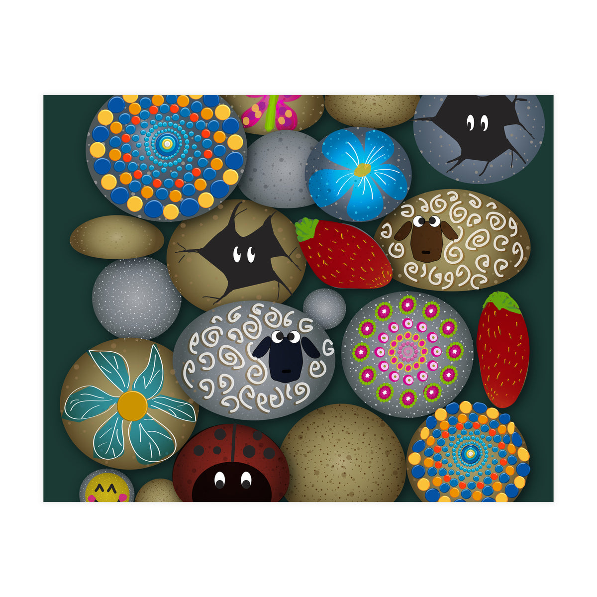 Painted Rocks (Print Only)