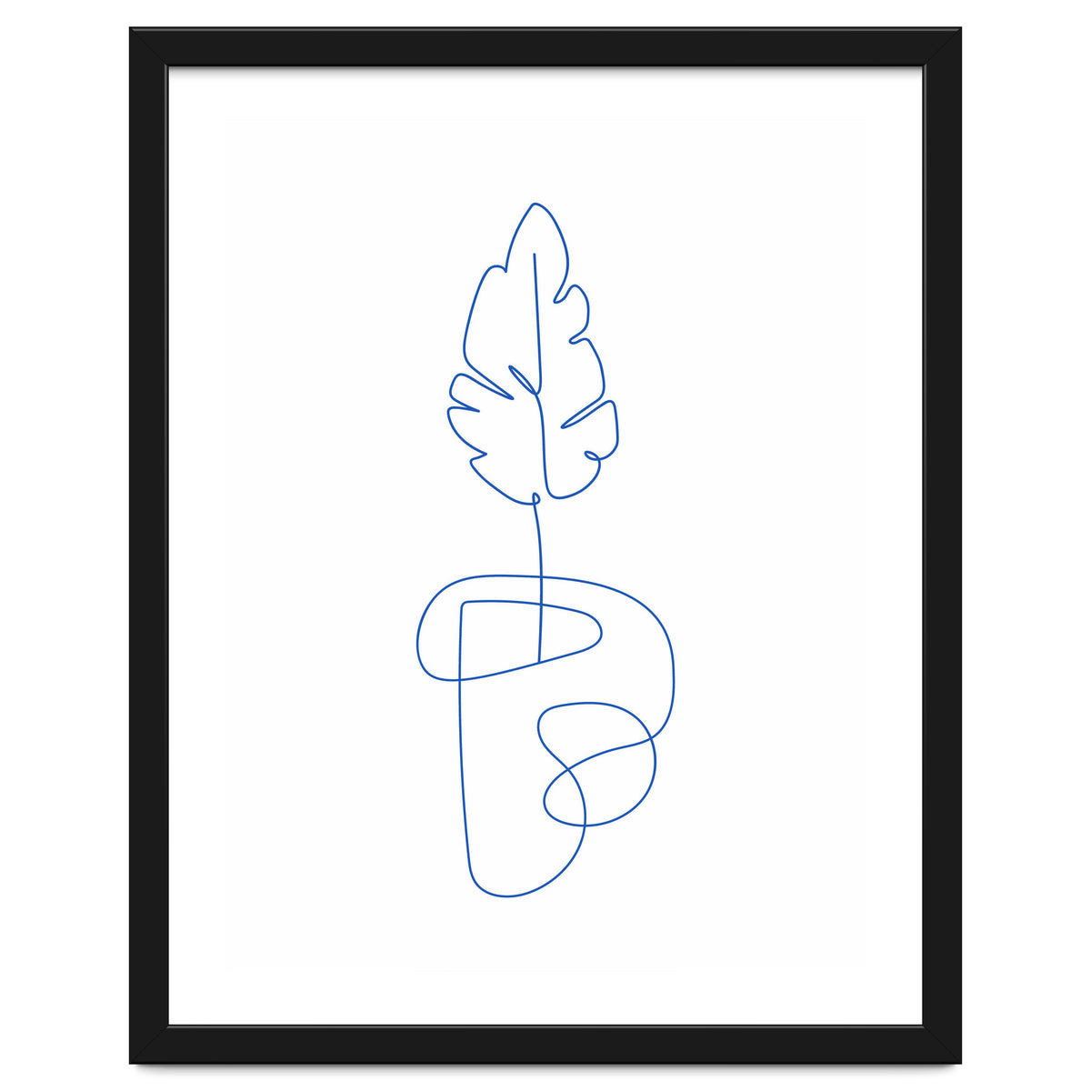 One Line Art Botanical