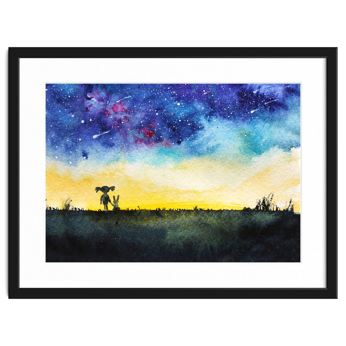 Baby girl's wishes || watercolor for nursery, kids room