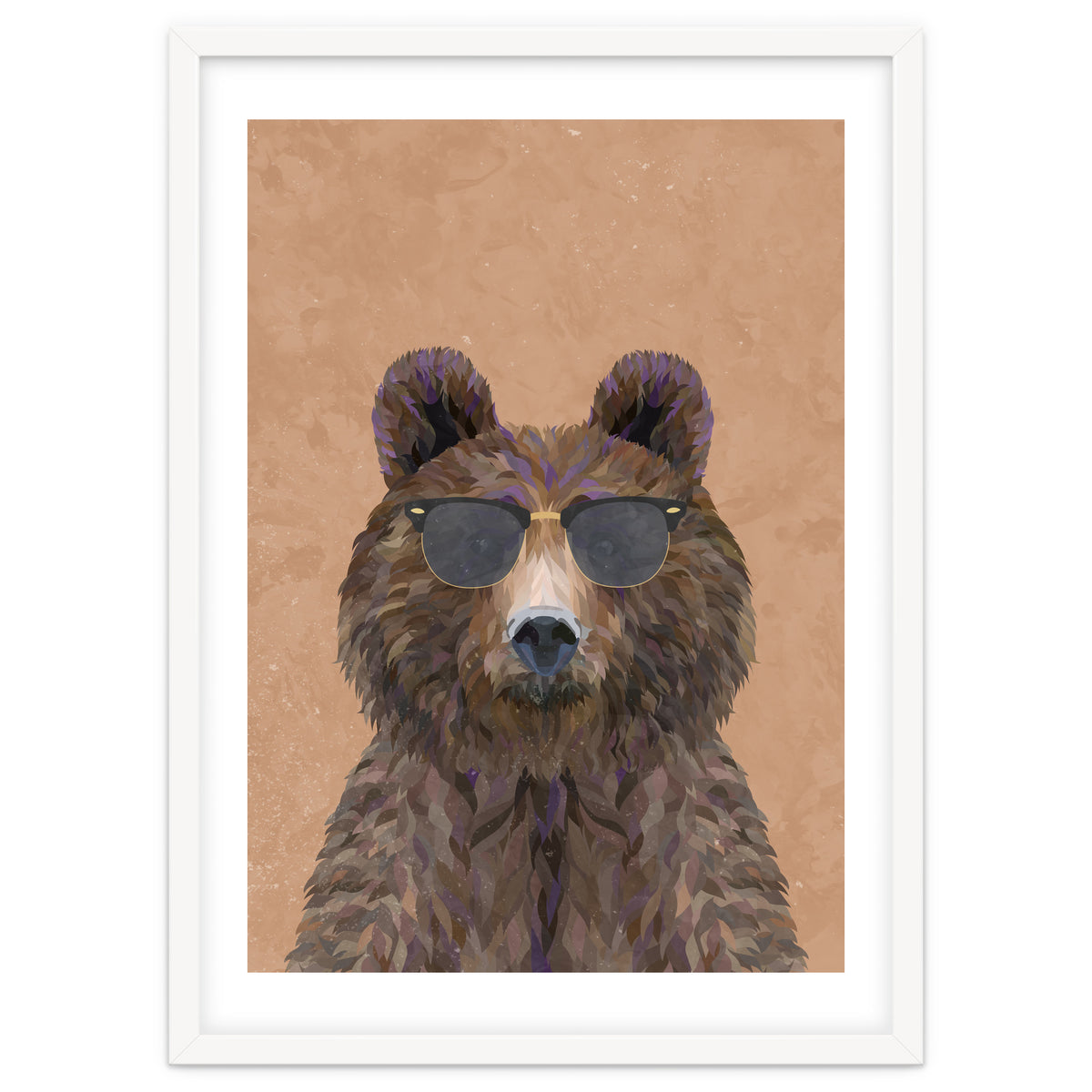 Cool Bear Wearing Sunglasses Portrait