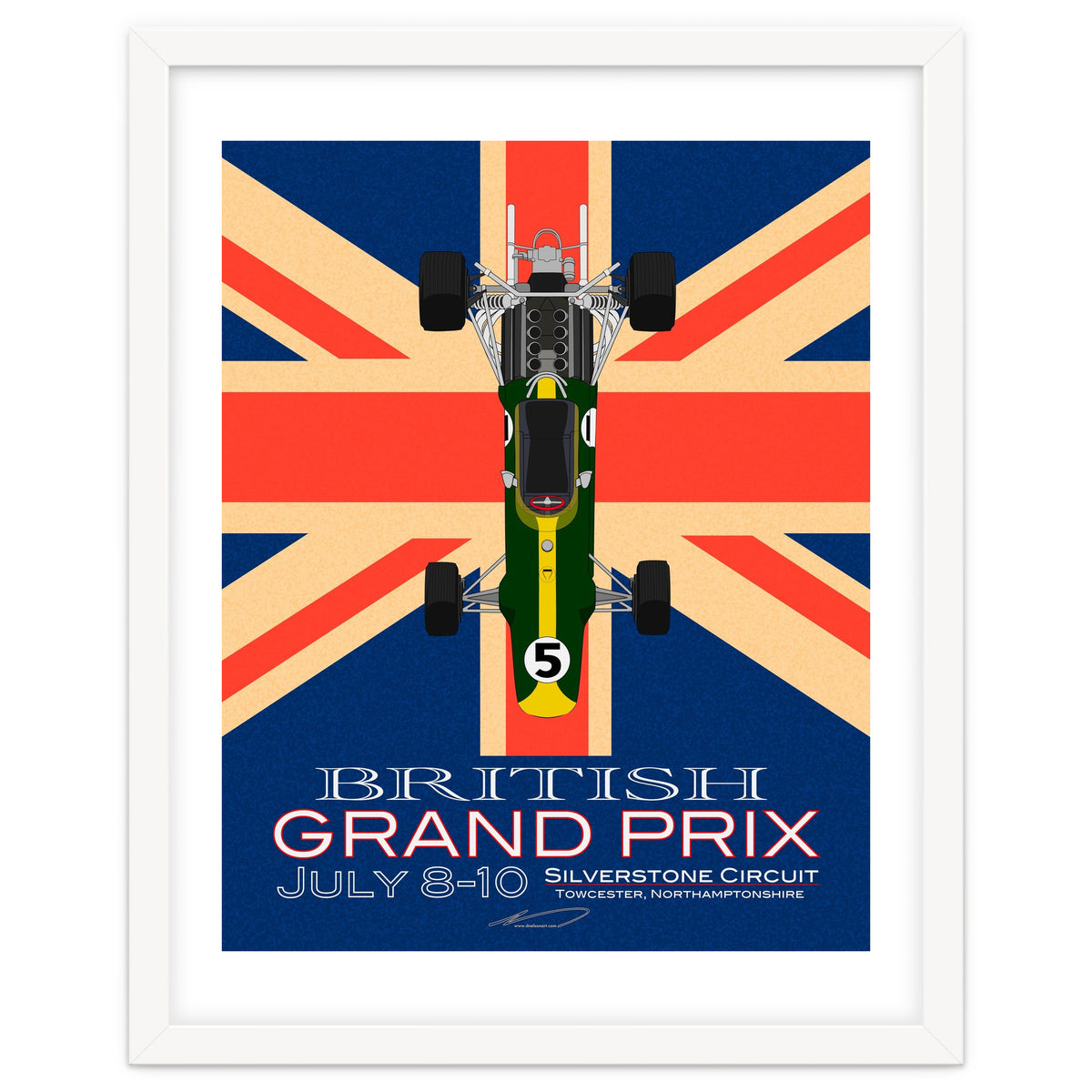 British Grand Prix poster