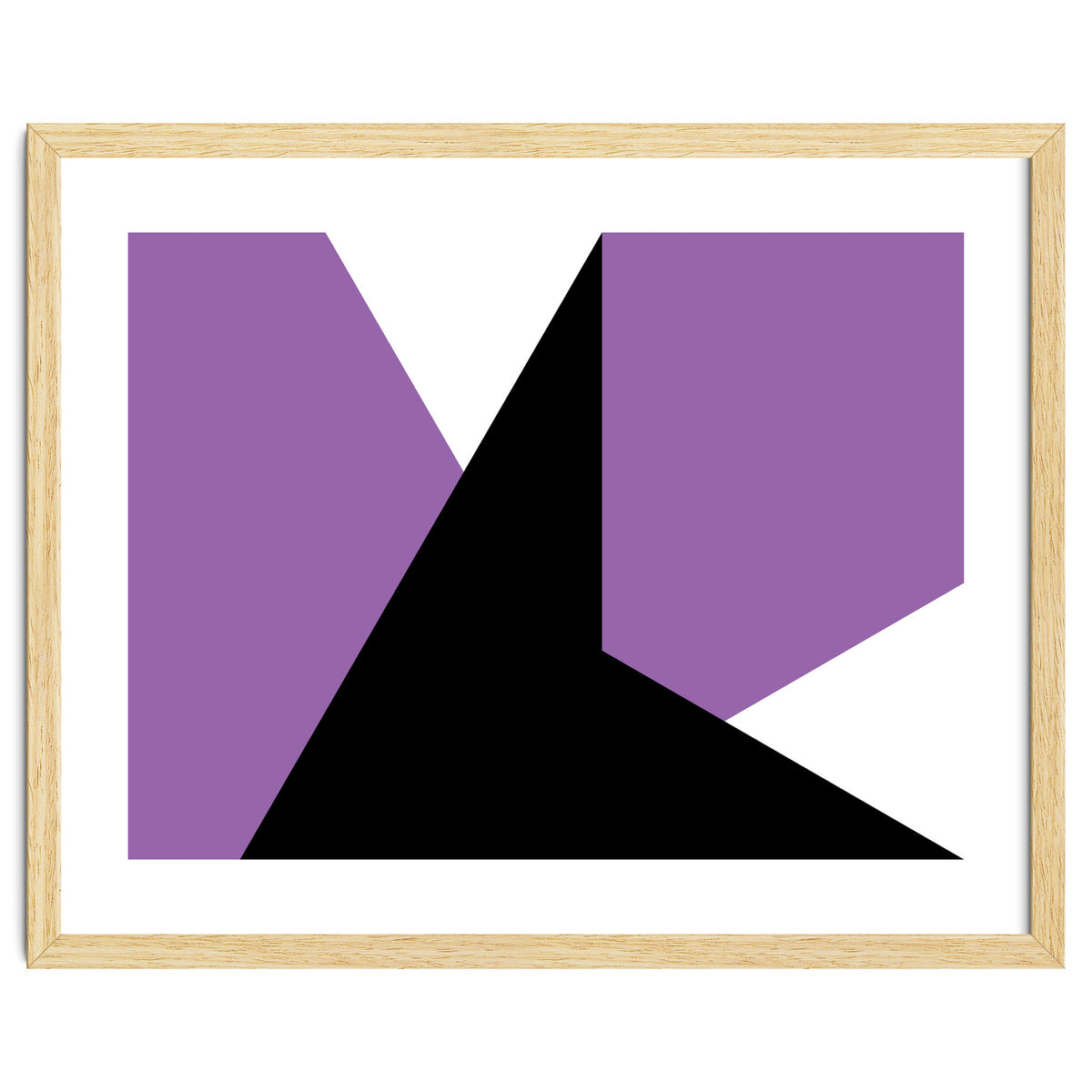 Geometric Shapes No. 64 - purple & black