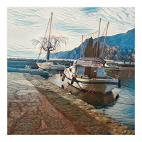 Boats on GardaSee, Italy. (Print Only)