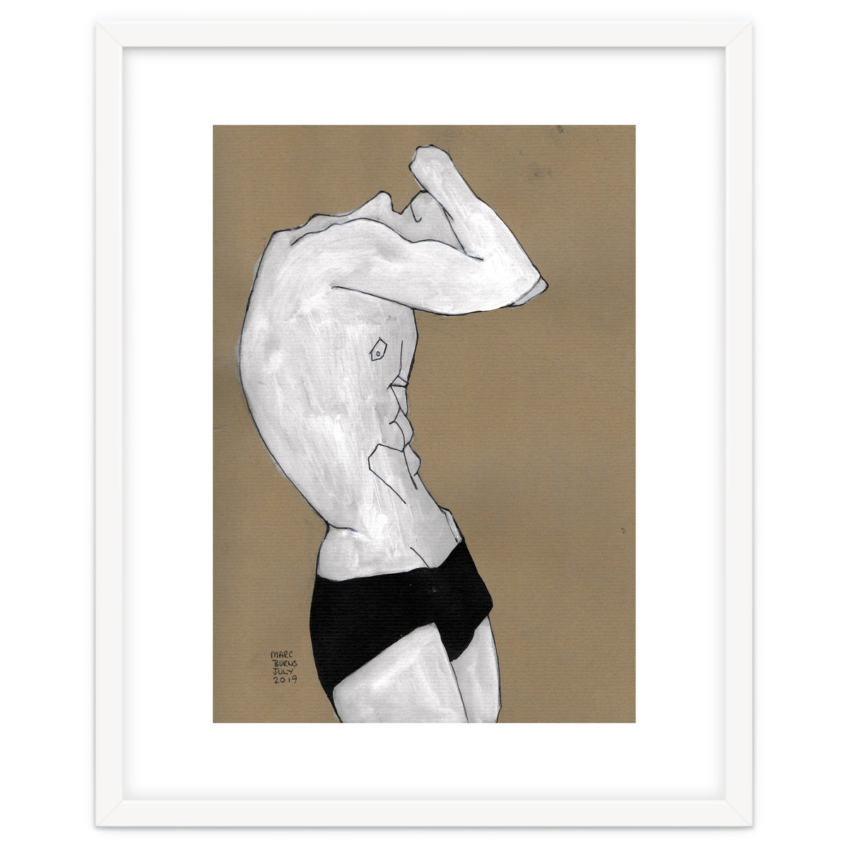 Untitled #41 - Man in black shorts