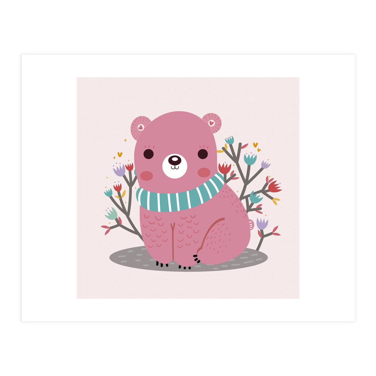 Pink bear (Print Only)