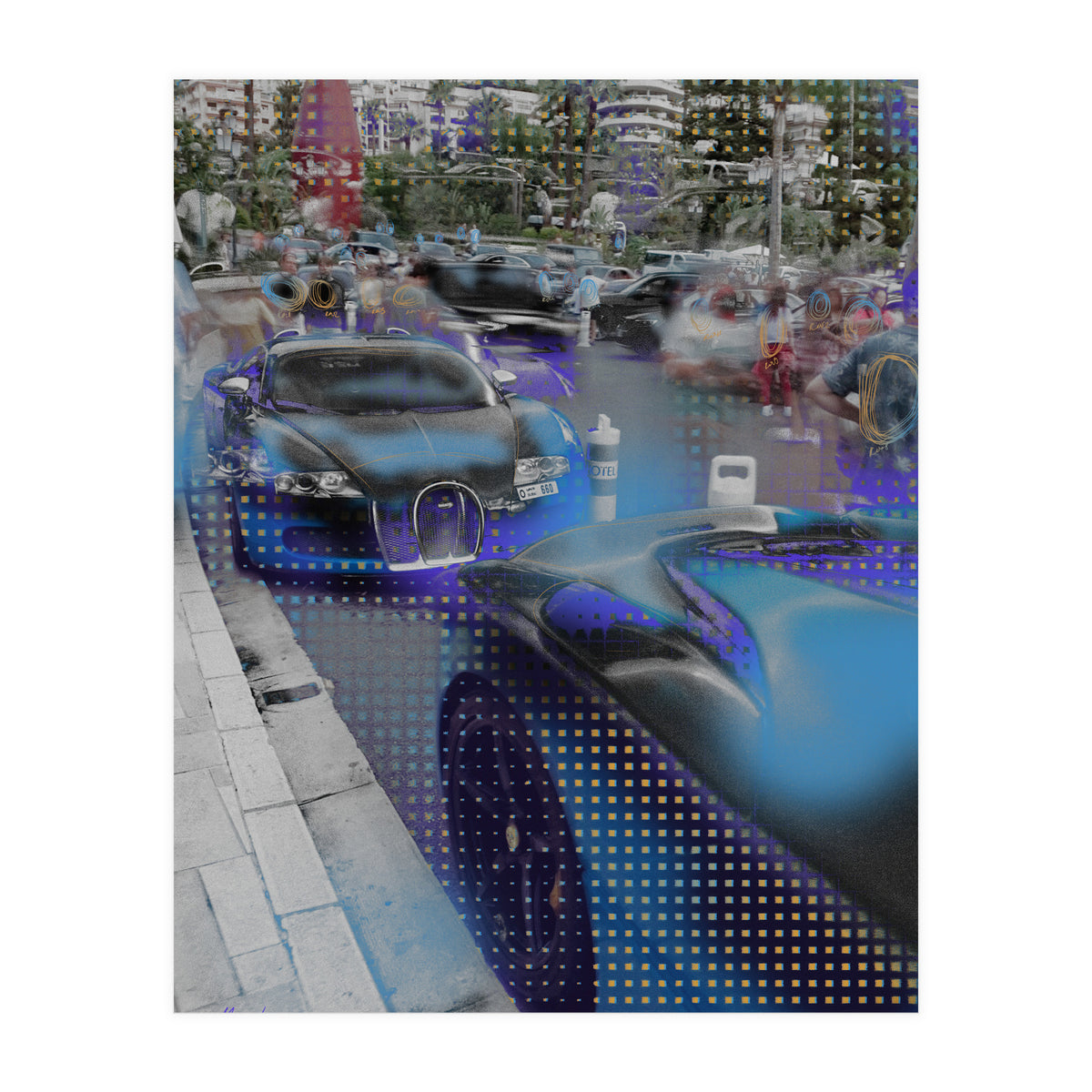 August ’22 — Blue Bugatti, Monaco (Print Only)