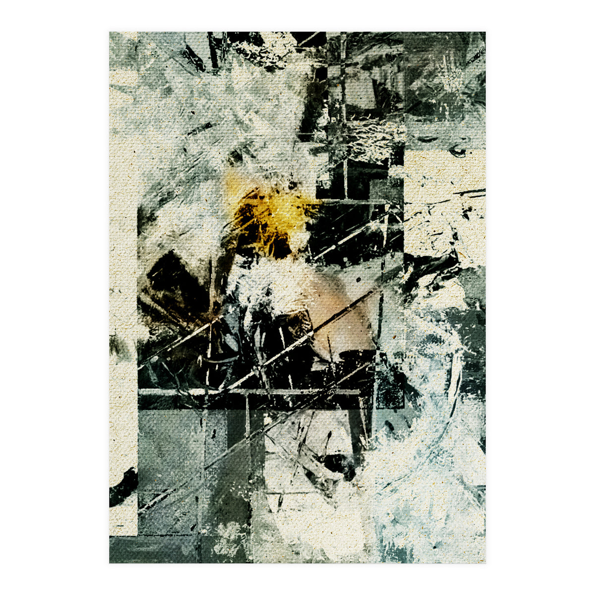 Lighthouse In Storm (Print Only)