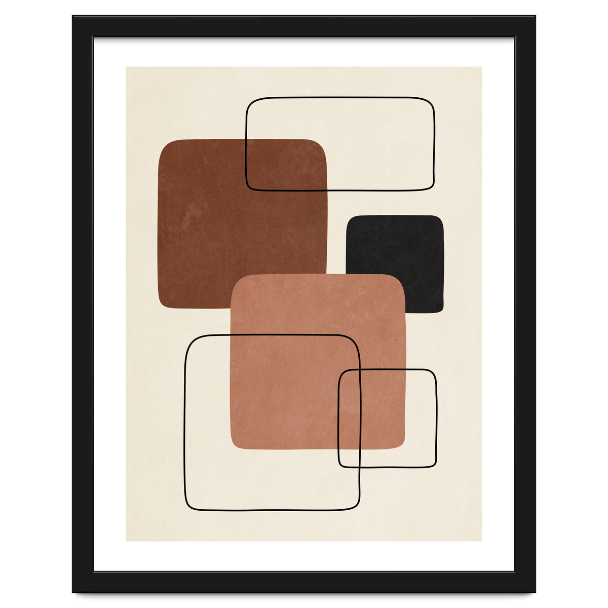 GEOMETRIC SHAPES - TERRACOTTA 02