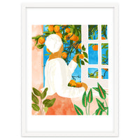 A Few Bad Oranges Is No Reason Not To Bring The Grove Home | Boho Botanical Garden Painting