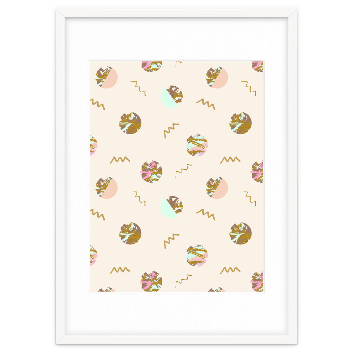 Abstract geometric vector painting