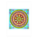 Chakra Mandala, Ayurveda Yoga Aum, Eclectic Colorful Bohemian Sun Sign Moon Sign Zodiac Astrology (Print Only) thumbnail