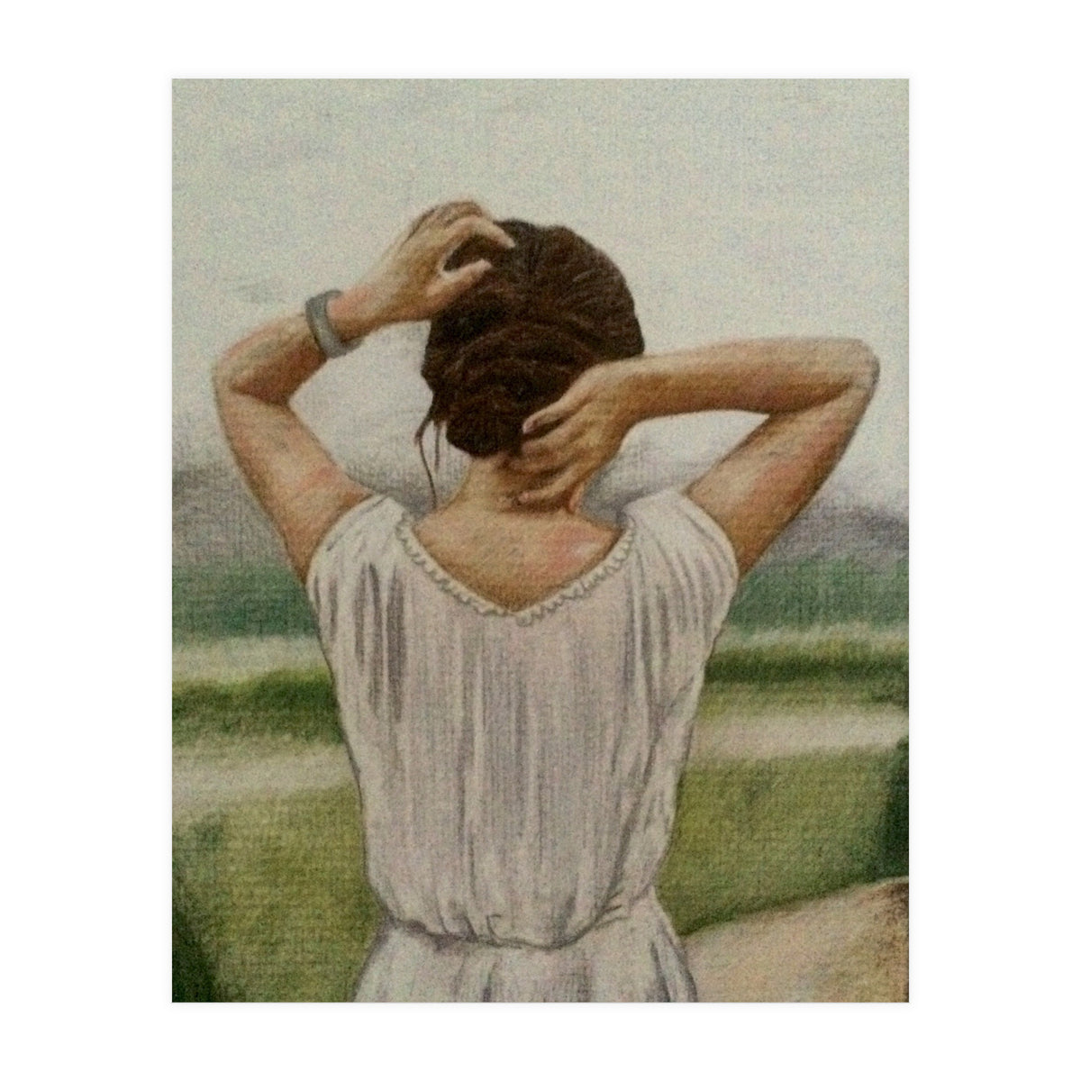 Woman In White (Print Only)